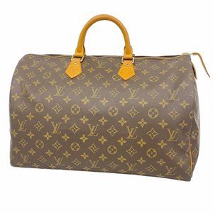 Louis Vuitton Monogram Speedy 40 Handbag M41106 Brown Women's